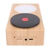 Record Player Bluetooth Speaker with Night Light Wooden Bluetooth 5.0 3 Modes Portable Wireless Turntable Speaker for
