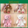 Teddy Bear Plush Toy With Heart Shape And Apple Scarf For Valentines Day Gift