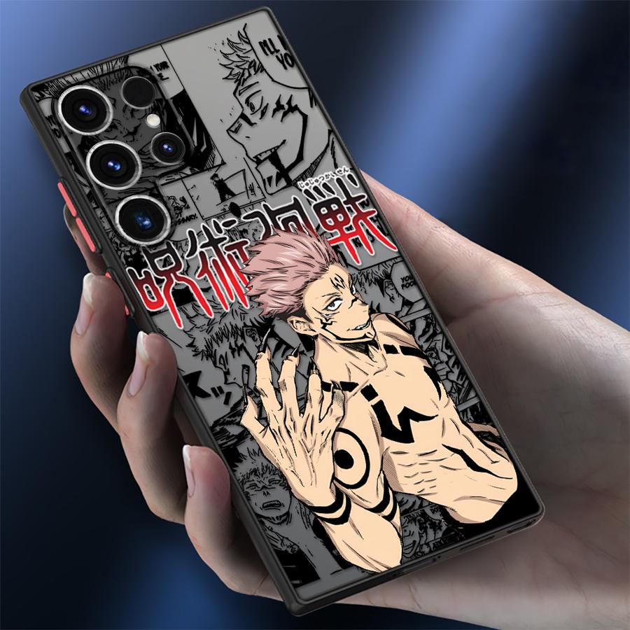 Funda Phone Cover Case for Samsung Galaxy S25 Ultra S23 FE S26 Note 20 Ultra 10+ S20 FE S24 Plus S22 S21 Anime Jujutsu Kaisen