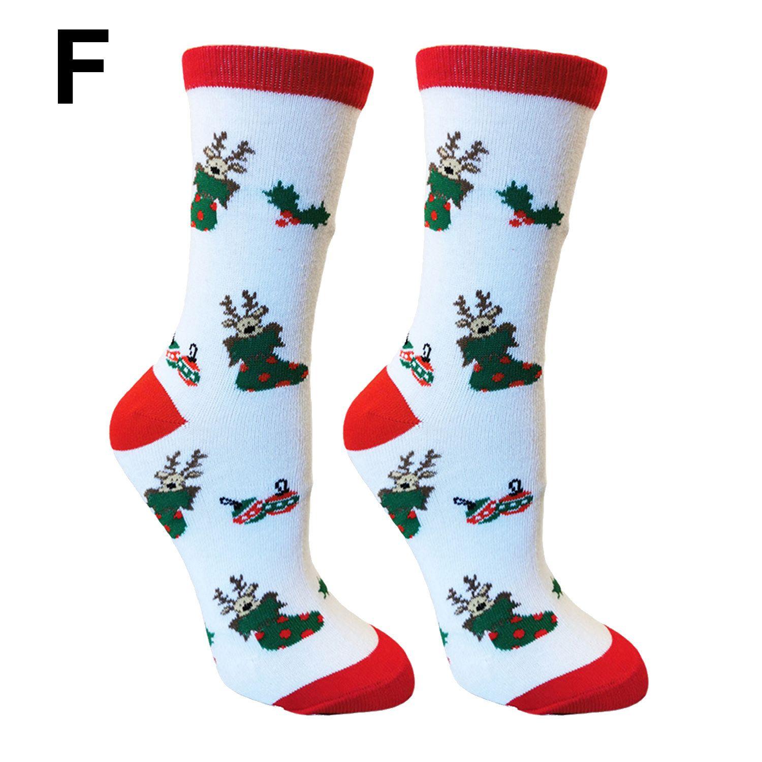 

Thickness Novelty Xmas Funny Socks Christmas Socks Santa Stockings Santa Claus Man Woman Lady F