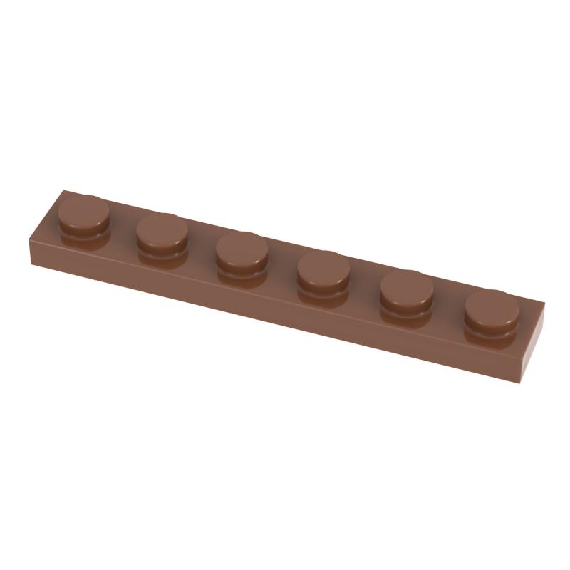 [Funbrick] 50&100&200PCS Plate 1x6 3666 Compatible with Famous Brand Building Block Classic Building Blcok Toys MOC DIY