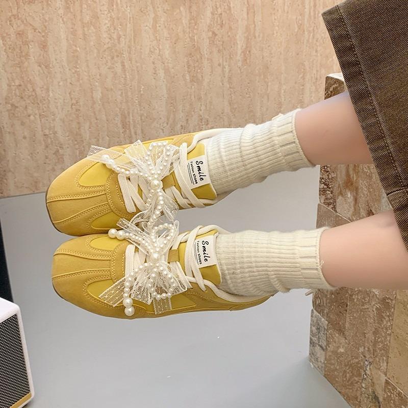 Women's Sports Casual Sports Shoes Spring Fashionable Genuine Leather Breathable Women's Vulcanized Shoes Luxury Designer