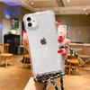 Crossbody Necklace Lanyard Transparent Phone Case For iPhone 17 16 15 14 11 12 13 Pro Max XS XR 8 Plus Cord Rope Acrylic Cover