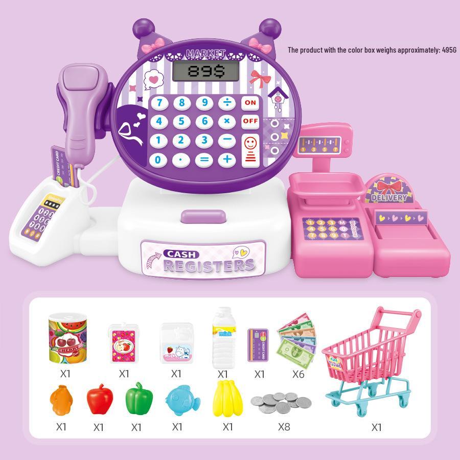 Children's Role-Play Toy: Cartoon Rabbit Supermarket Cash Register