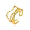 Titanium Steel Multi-Layer Adjustable Stacking Ring for Women