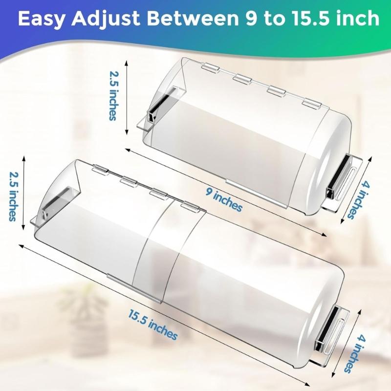 4Pcs Magnetic Adjustable Vent Covers Easy Installation Clear Adjustable Floor Vent Deflector Outlet Air Vent Diverter