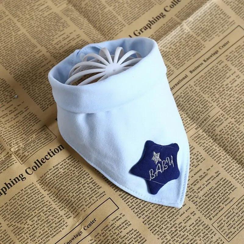 Solid Color Baby Bibs Bandana Bib Cute Cotton Burp Cloth Cartoon Crown Star Style Baby Scarf Meal Collar Burp Baby Accessories