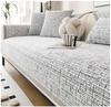 Solid Color Chenille Sofa Mat Four Seasons Universal Prevent Cat Scratching Sofa Cover Modern Furniture Dustproof Couch Covers
