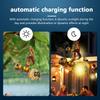 LED Hanging Flying Animals Lamp Solar Powered Painted Iron Art Crafts Light IP44 Waterproof Yard Balcony Porch Garden Decoration