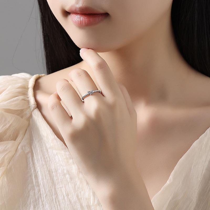Tichya Butterfly Best Friend Adjustable Ring - S925 Sterling Silver, Fashionable & Versatile
