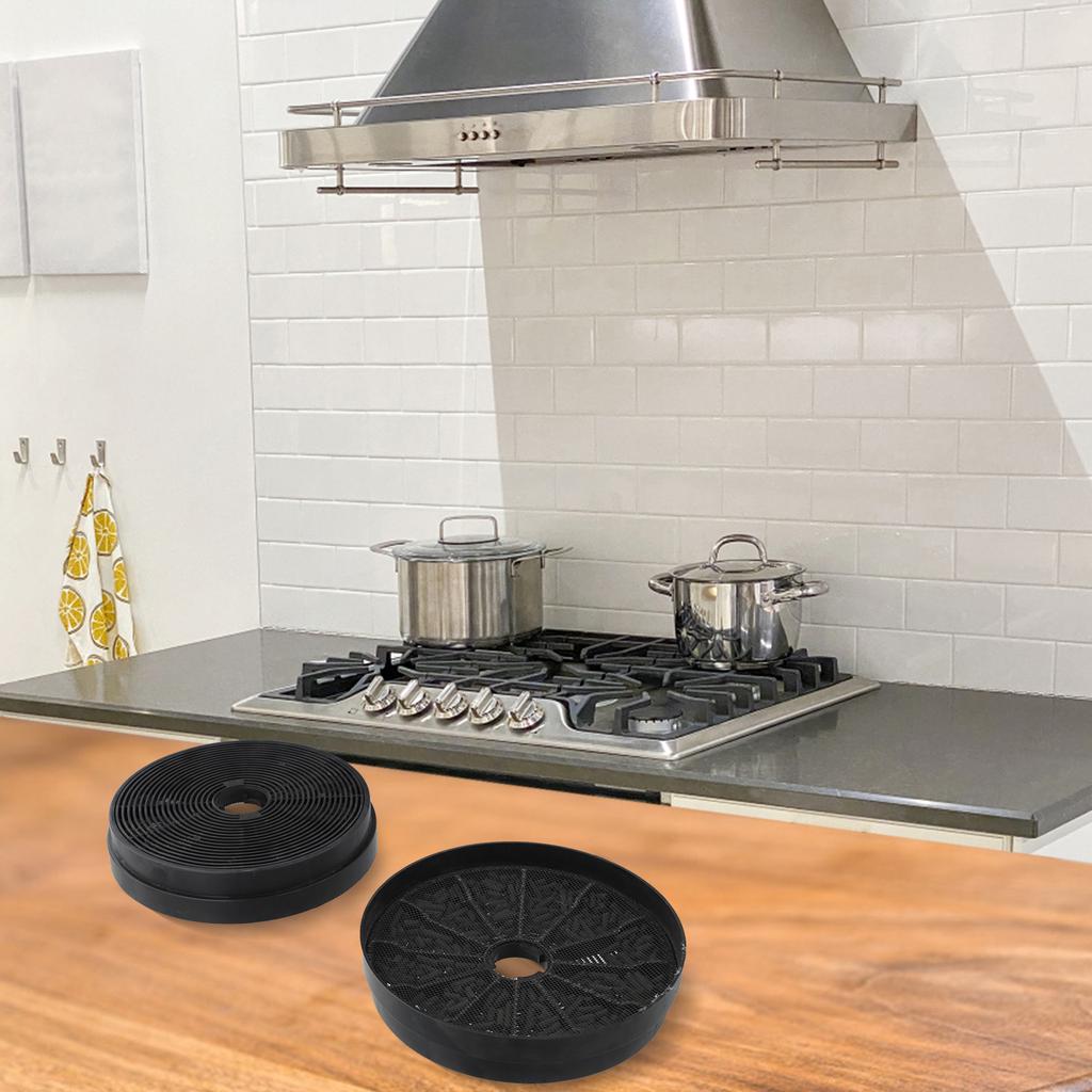 2PCS Kitchen Household Range Hood Activated Carbon Filters 175mm*175mm*35mm Range Hood Activated Carbon Filter