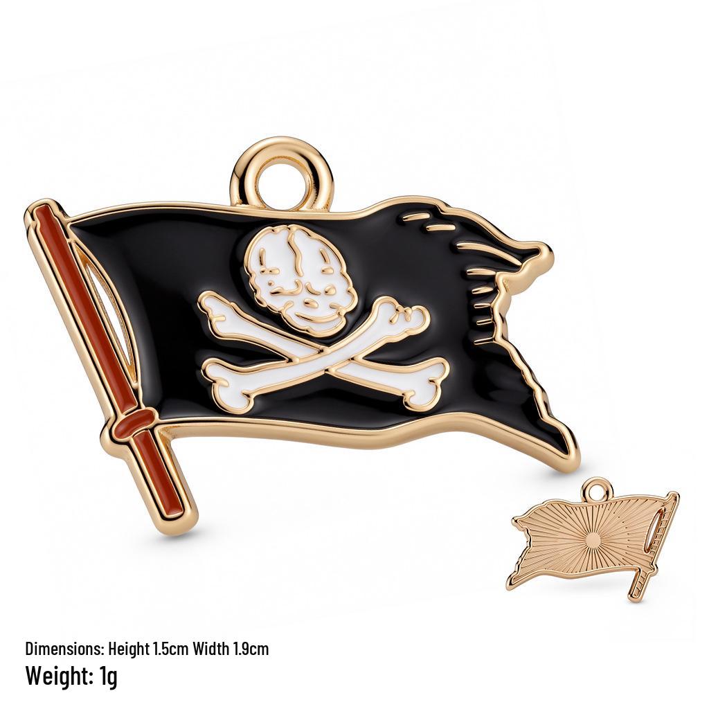 Pirate Series Enamel Cartoon Charms for DIY Bracelets, Necklaces, and Keychains