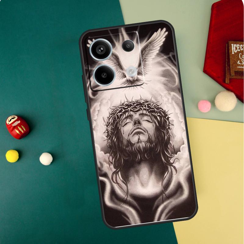 Jesus Case For Xiaomi Redmi Note 14 13 12 11 15 Pro Plus Redmi 15 13 10 10C 12C 13C 14C 15C Funda