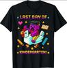 Last Day of Kindergarten Funny Chicken Pixel Art Kids Boys T-Shirt