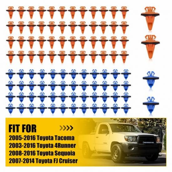 100PCS Fender Retainer Flare Clips 75495-35010 For 2006-2015 2005 Toyota Tacoma