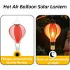 Hot Air Balloon Solar Lantern,Flickering Flame Hanging Solar-Powered LED Lights for Garden Decor,Waterproof Decorative Lights