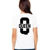 Dopasowany strój dla par King And Queen Graphic Print Tshirt z krótkim rękawem Casual Lover Clothes White T