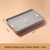 Double-Layer Kitchen Draining Tray - Tea Cup & Chopsticks Holder 