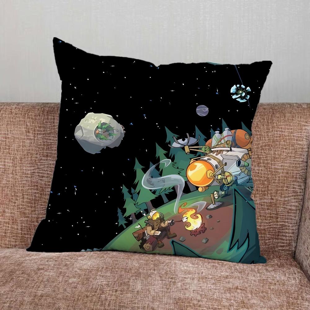 O-Outer Wilds Game Pillow Case For Home Bedroom Car Office Decoration Living Room Sofa Cushion Cover Suitable