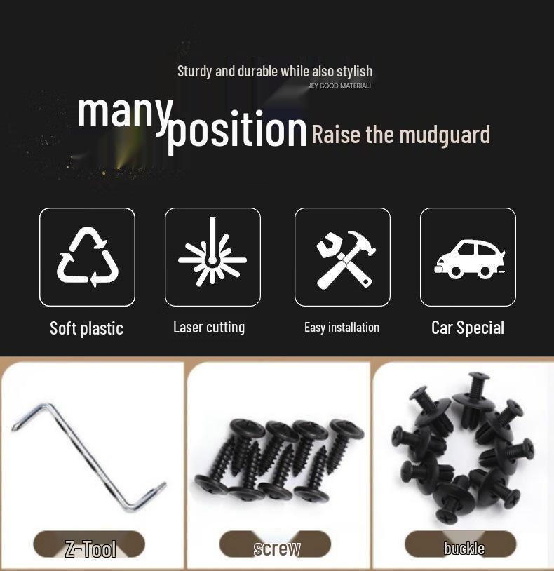 Soft Rubber Mudguards for 26 Li Auto L9 Models