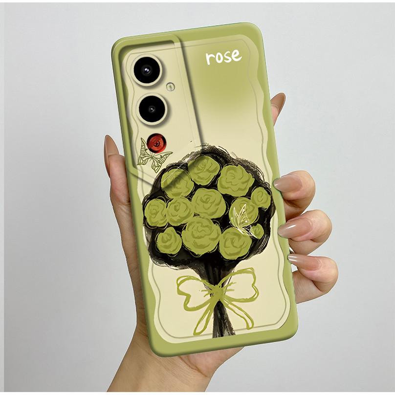 For Tecno Pova 4Pro LG8n Back Cover For Techno Pova 4 Pro Pova4 LG7n Case Silicone Aesthetic Pretty Butterfly Flower Soft Bumper
