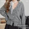 UNIFREE Women's V-Neck Knitted Sweater