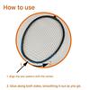 Protective Badminton Racket Tape Reliability Badminton Racket Protection Tape for Various Skill Level and Courts Types