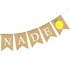 Baby Shower Backdrop Summer Hanging Lemon Bunting Garland Banner Party Decoration Flag Layout