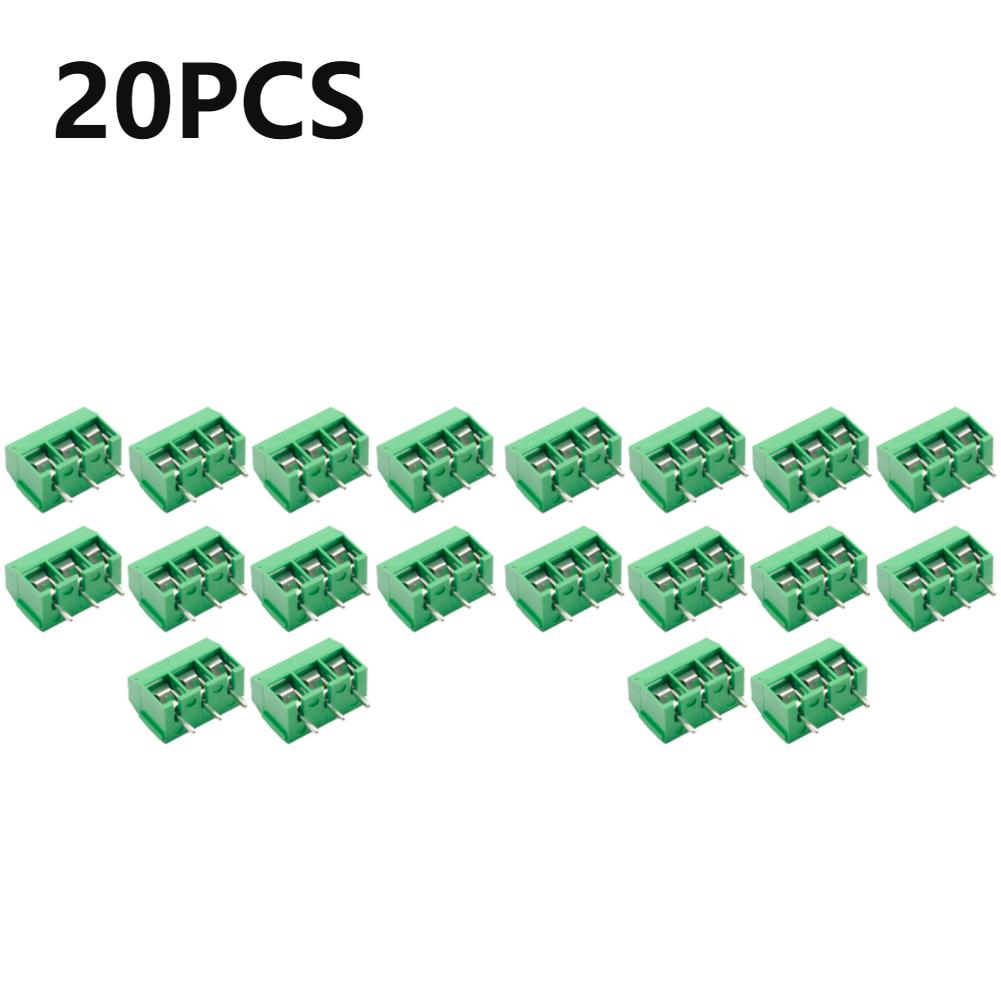 10Pcs PCB Mount Screw Terminal Block Connector Straight Pin 2P 3P KF301 PCB Screw Terminal Block Wire Connector for Arduino