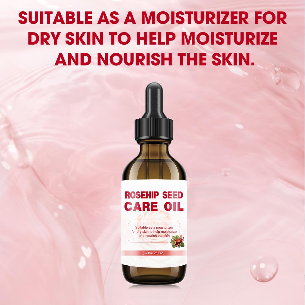 Rose Fruit Oil Conditioning Brightening Moisturizing Nourishing Plant Based Facial Care 60ML