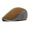 Winter Cotton Solid Warm Newsboy Caps Flat Cap Men And Women Painter Beret Hats 138
