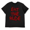 Hannibal_ Eat the Rude T-Shirt Herrenkleidung Grafik-T-Shirts Kurzarm-T-Shirt Schlanke Passform T-Shirts für Männer