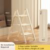 Stepladder, 3 Tiers,  Foldable, Aluminum, Ladder, Load Capacity 330.7 Lbs