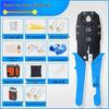 Professional Grade Network Cable Crimping Pliers Set for Cat5, Cat6, Cat7 Connectors