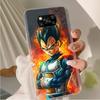 AD67 Dragon Ball Vegeta Clear Case for Samsung A04 A14 A23 A34 A54 M23 M33 M52 M53 Realme 10 9 C30S C35 C55 VIVO Y02 Y21 Y33S Y51 X80 V25 Cover
