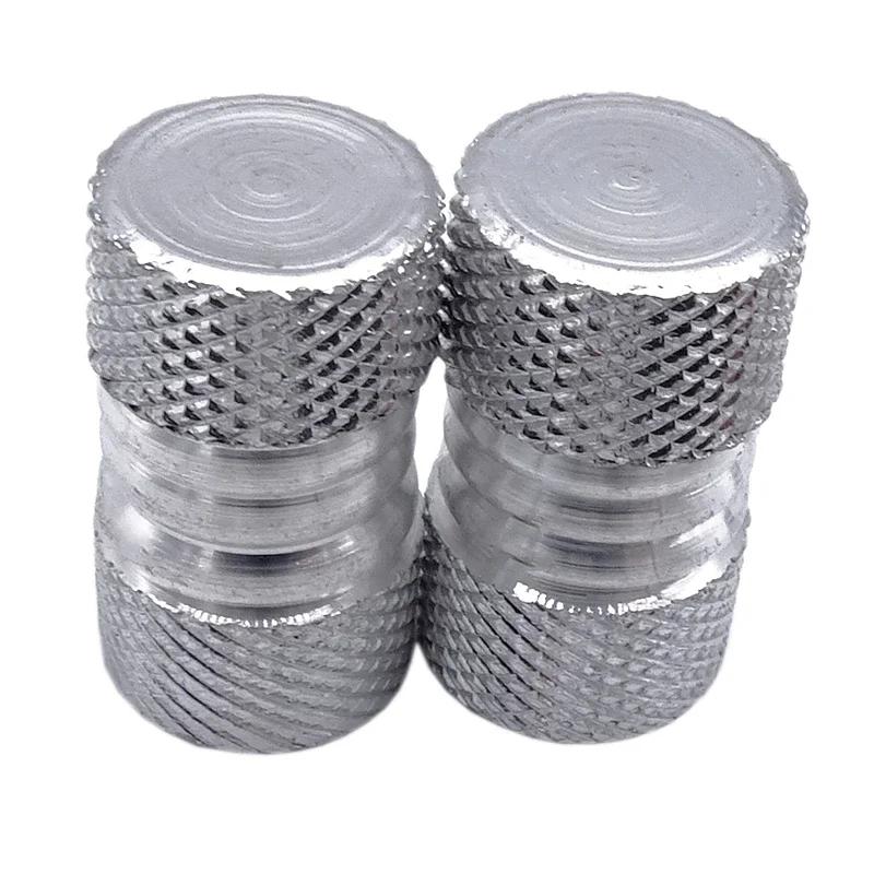 1 Pár Univerzální Čepičky Ventilků Pneumatik Automobilu Vroubkovaný Styl Čepička Ventilku Pneumatiky Hliníkový Dřík Kola Pneumatiky Víčko Vzduchového Ventilku Příslušenství pro Automobily