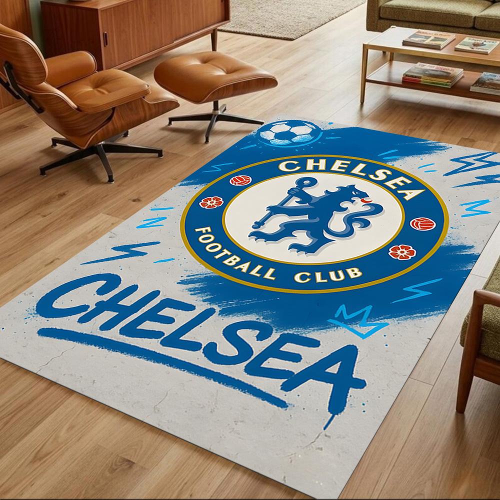 Chelsea Football Club Pride Washable Door Mat Soft Plush Stain-resistant Surface Doormat Elegant Luxury Rug Wedding Party Gift