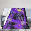 J-Jaxs Cool Purple Rabbit Coral Fleece Plush Throw Blankets Blankets for Bedding Couch Lightweight Plush Thin Quilt