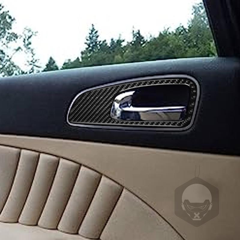 Carbon Fiber Car Accessories Door Handle Frame Decorative Modified Interior Trim Cover Soft Sticker For Alfa Romeo 159 2005-2025