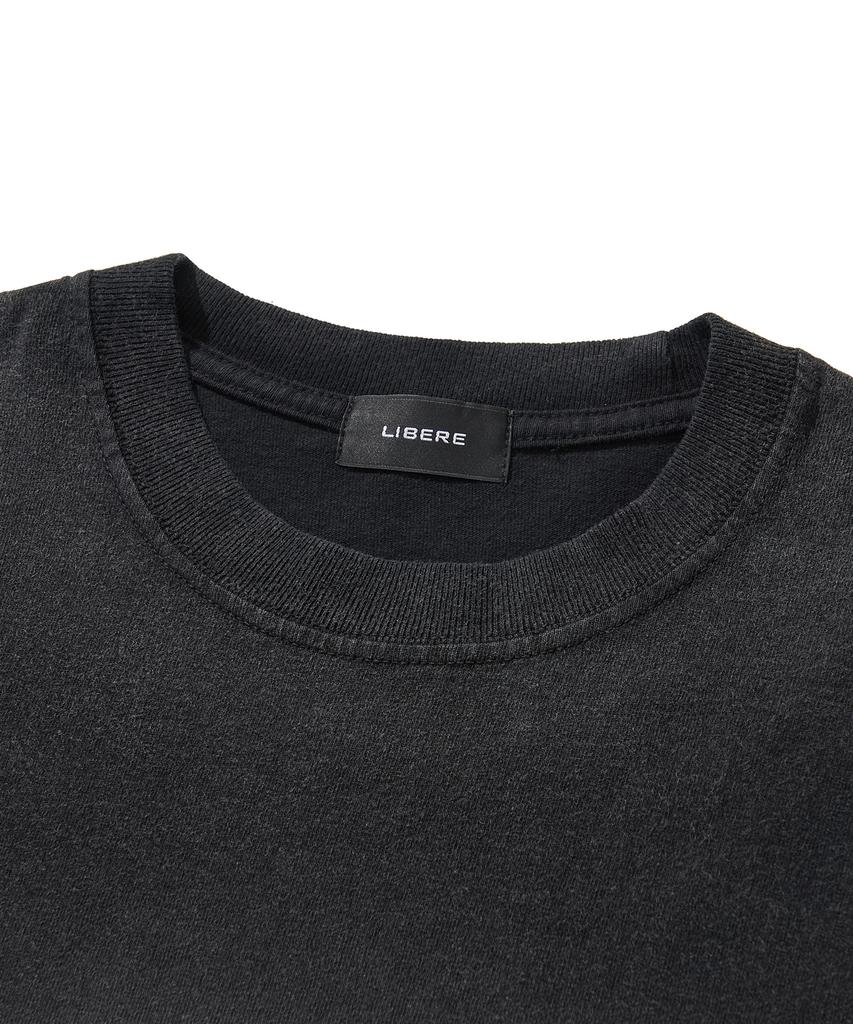 LIBERE Washed T-Shirt / Black