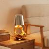 Lampada da Lettura Astratta da Comodino con Paralume Luce Notturna Decorativa per Lettori, Arte