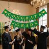 Celebration Graduation Party Banner Reusable Paper Pull Flag Graduation Banner Garland  Wall Decor