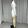 Women's Turn Down Collar Long Sleeve Blazer Dress Slim Fit Mid Waist Sexy Cutout Solid Mini Dress