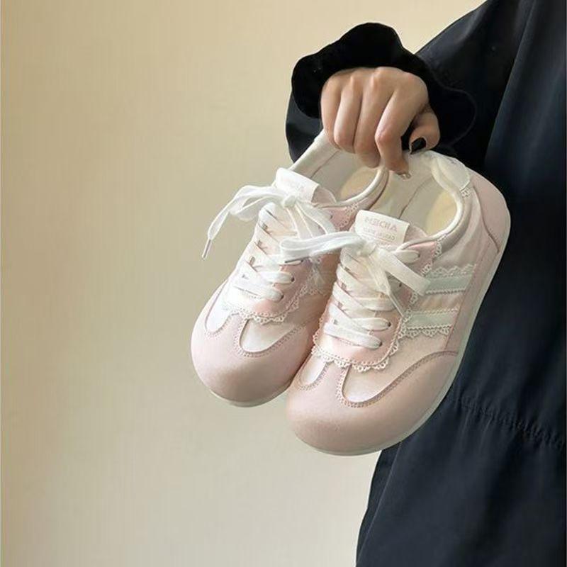 Puff Dexun Little White Shoes Children 2025 New Summer Thin Breathable Ballet Style Dexun Sports and Leisure Board Shoes