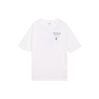 Air Flight Essentials Washed Print Crew Neck Short Sleeve T-Shirt Men Tops White CZ8064-101
