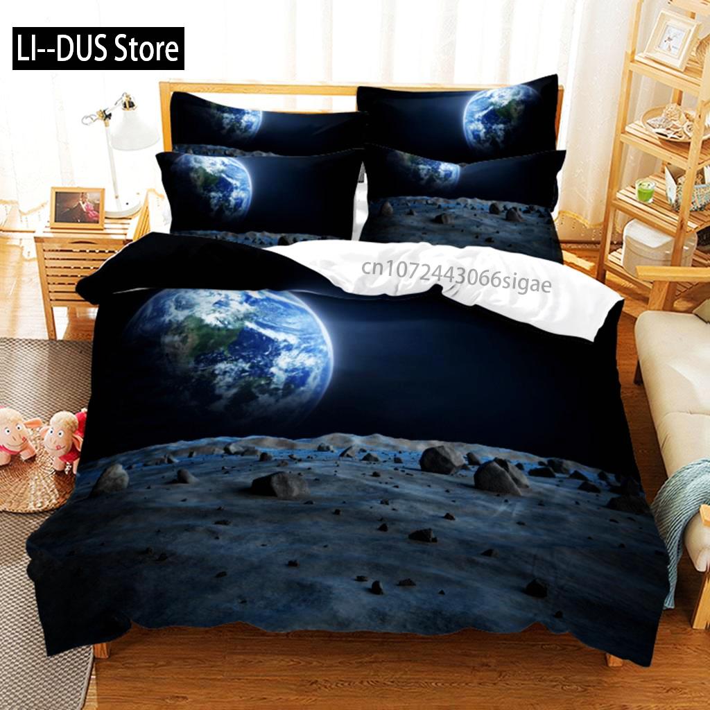 Aurora And Stars Bedding Set Duvet Cover Set 3d Bedding Digital Printing Queen Size Bedding Set Fashion Design