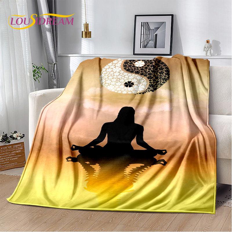 Rainbow 7 Chakra Mandala Bohemia Soft Plush Blanket,Flannel Blanket Throw Blanket for Living Room Bedroom Bed Sofa Picnic Cover