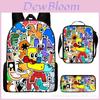 Alphabet Lore Cartoon Backpack For Elementary Students With Waterproof Oxford Fabric And Breathable Design