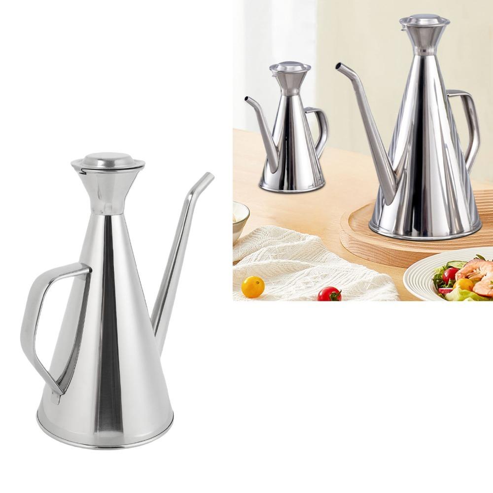 250ml/500ml Stainless Steel Oil Dispenser Oil Storage Container Soy Sauce Dispensing