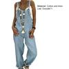 Combinaison pour femmes, couleur unie, réglable, Streetwear, pantalon Long, sans manches, col carré, barboteuse pour usage quotidien
